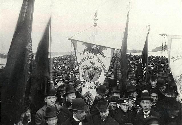 May Day Demonstration in Stockholm, Sweden, 1899