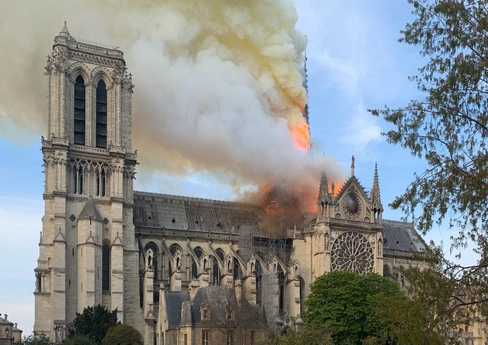 Notre Dame Fire in Paris