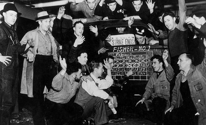 Flint Sit-Down strike 1936 UAW