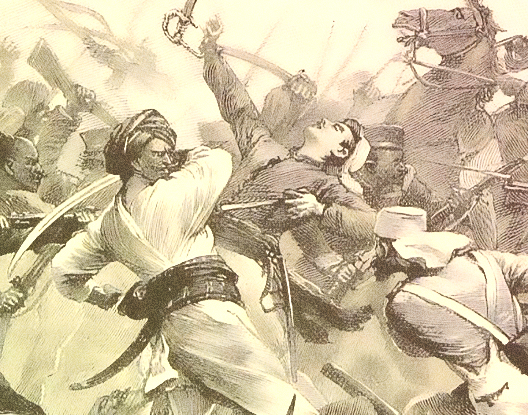 Battle of Najafgarh Sepoy Rebellion India